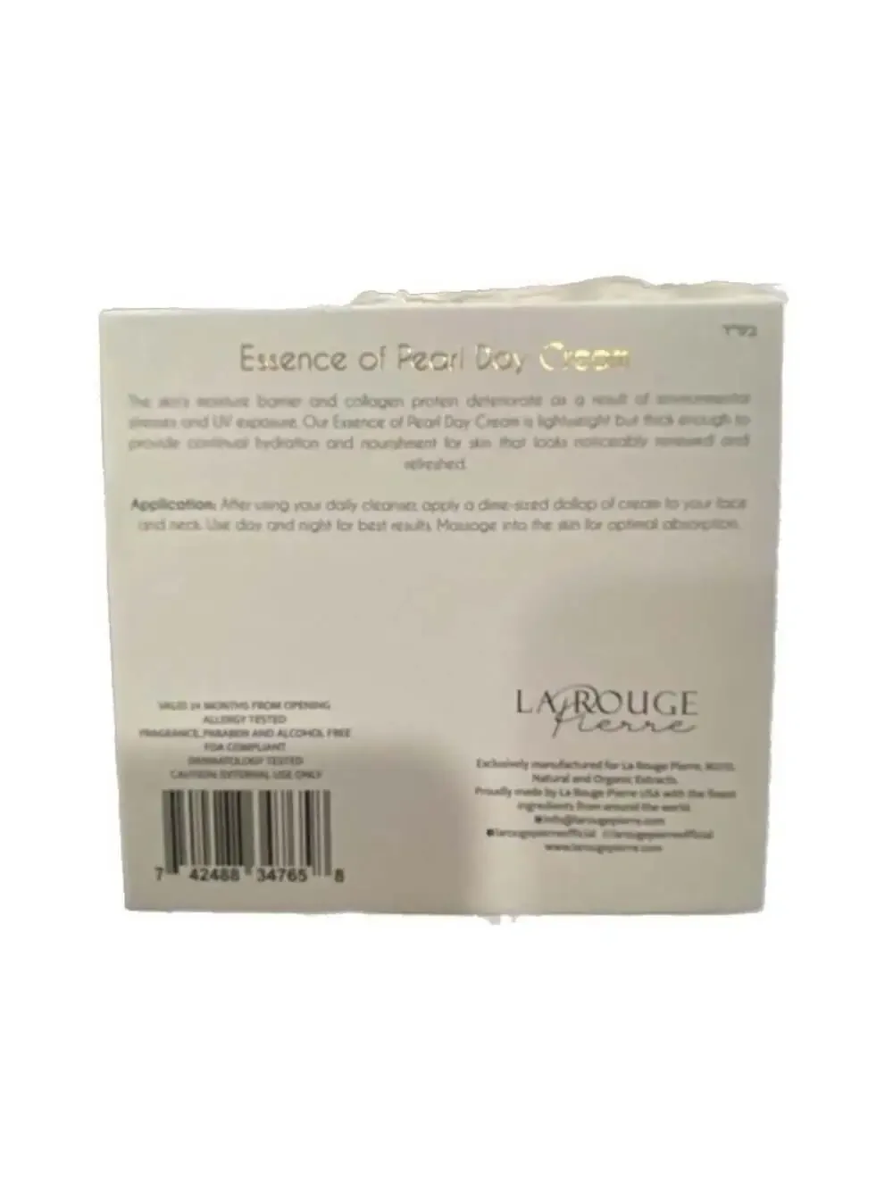 La Rouge Pierre Crystal Collection Essence of Pearl Day Cream 50g